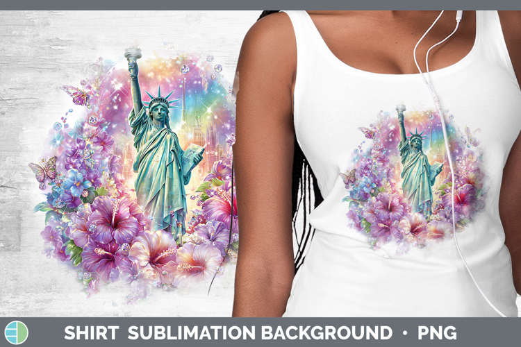 Best Sellers 05 Rainbow Summer Statue of Liberty Shirt Subli