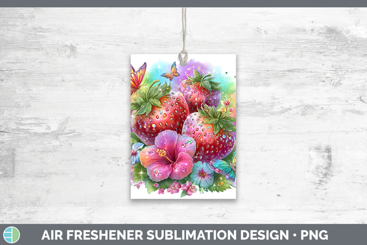 Best Sellers 05 Rainbow Summer Strawberry Air Freshener Subl