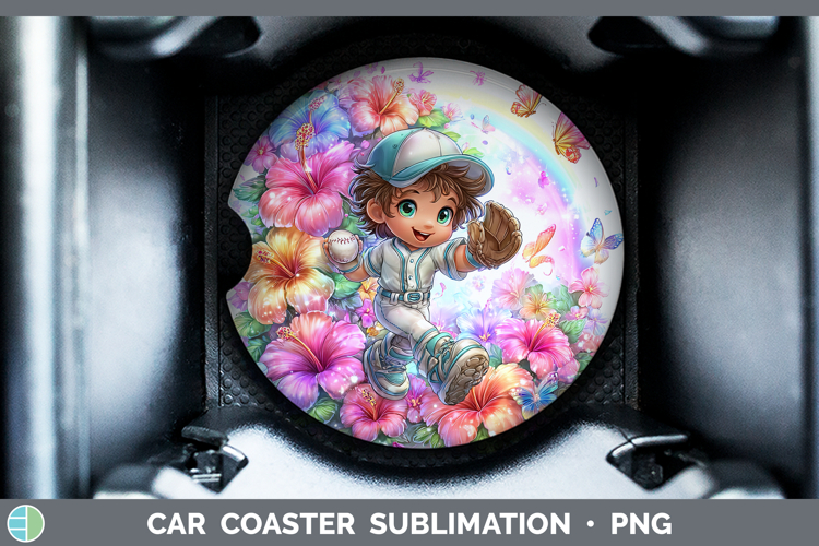 Baseball Car Coaster Best Sellers 06 Rainbow Summer Sublimat