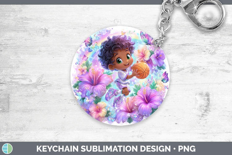 Basketball Keychain Best Sellers 06 Rainbow Summer Sublimati