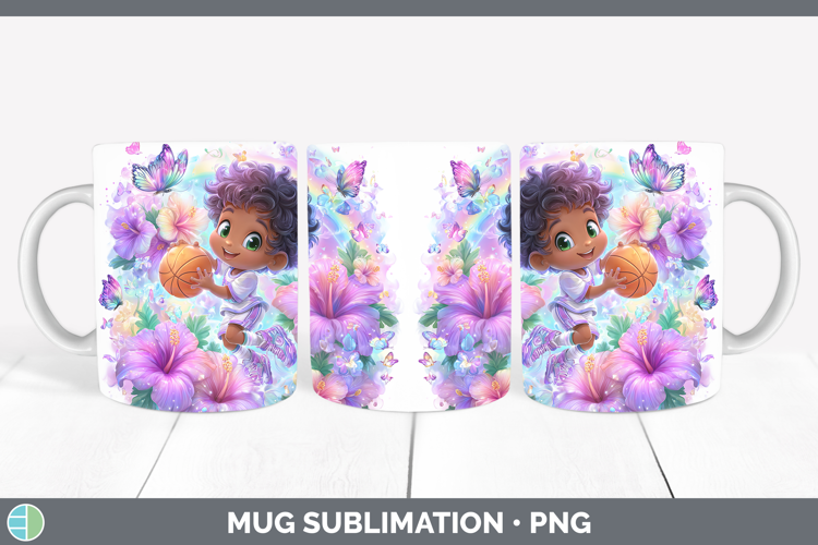 Basketball Mug Wrap Best Sellers 06 Rainbow Summer Sublimati