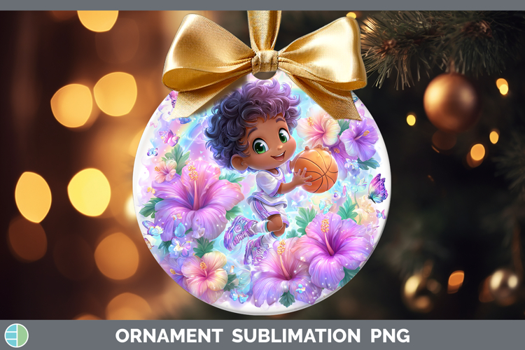 Basketball Ornament Best Sellers 06 Rainbow Summer Sublimati