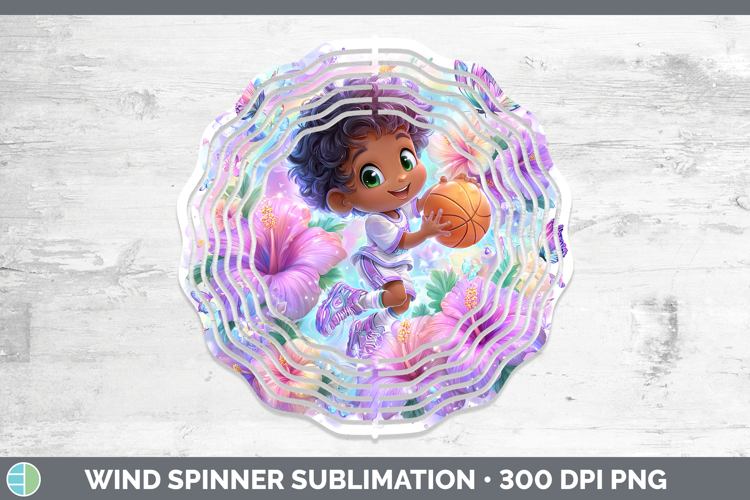 Basketball Wind Spinner Best Sellers 06 Rainbow Summer Subli