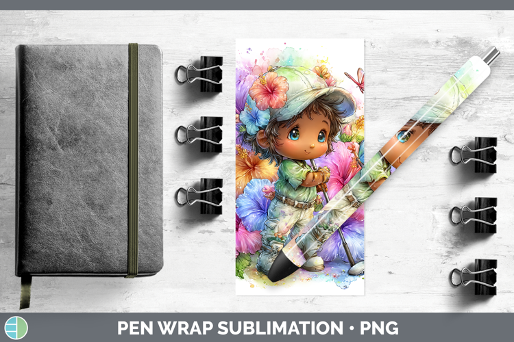 Boy Golfer Pen Wrap Best Sellers 06 Rainbow Summer Sublimati