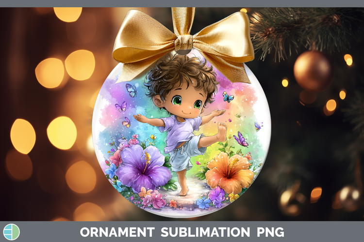 Boy Gymnast Ornament Best Sellers 06 Rainbow Summer Sublimat