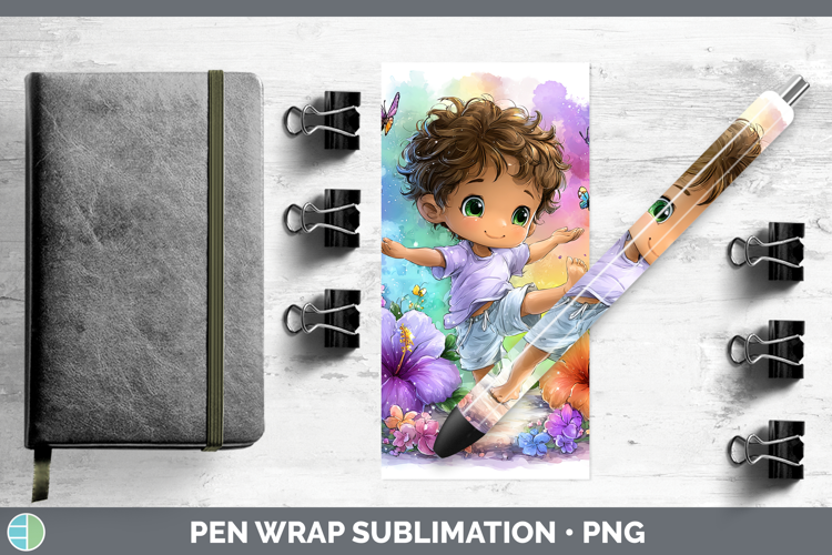 Boy Gymnast Pen Wrap Best Sellers 06 Rainbow Summer Sublimat