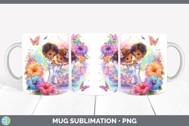 GorgeousBest Sellers 06 Rainbow Summer Mug Wrap design.