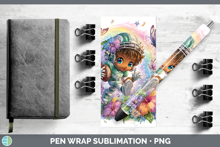Football Pen Wrap Best Sellers 06 Rainbow Summer Sublimation