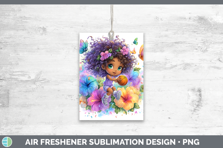 Girl Basketball Air Freshener Best Sellers 06 Rainbow Summer