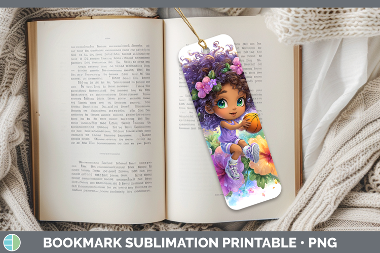 Girl Basketball Bookmark Best Sellers 06 Rainbow Summer Subl