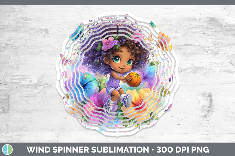 Girl Basketball Wind Spinner Best Sellers 06 Rainbow Summer