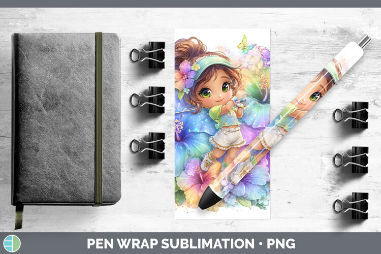 GorgeousBest Sellers 06 Rainbow Summer Pen Wrap design.
