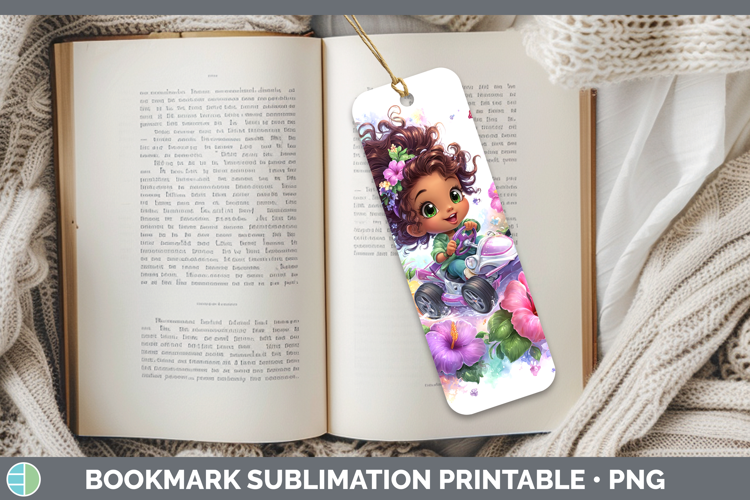 Girl Race Car Driver Bookmark Best Sellers 06 Rainbow Summer