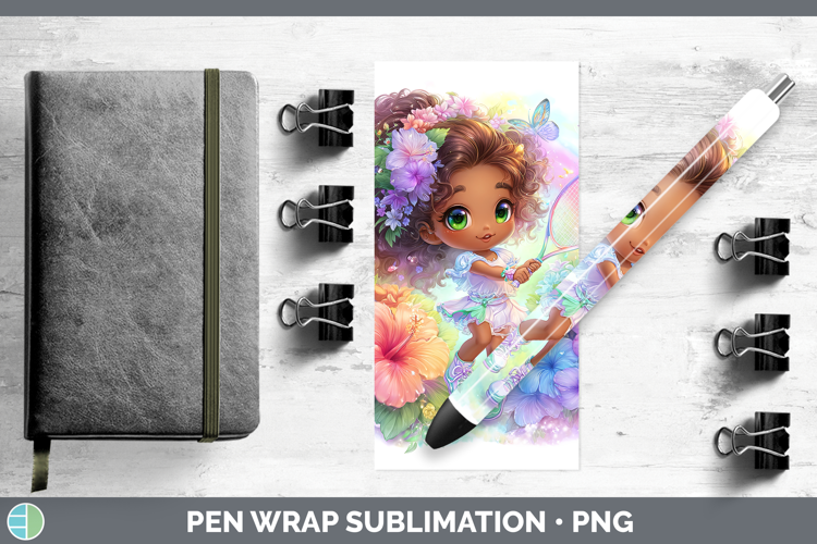 Girl Tennis Pen Wrap Best Sellers 06 Rainbow Summer Sublimat