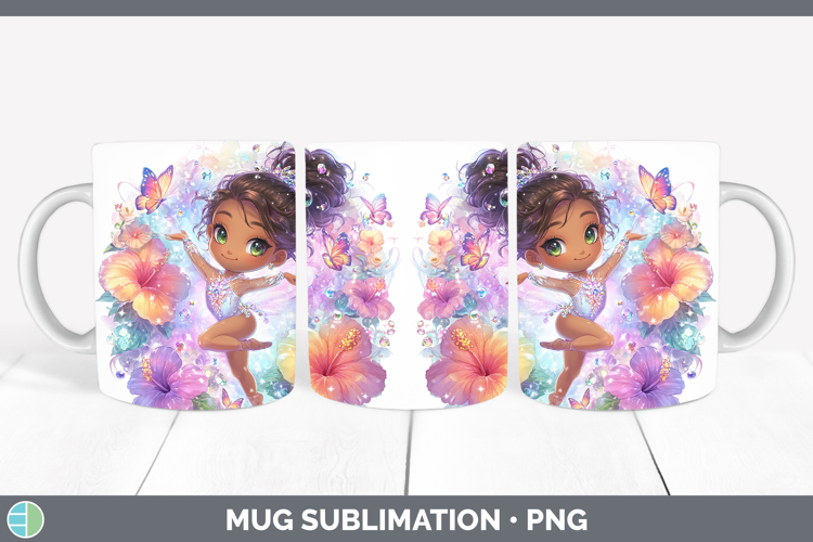 Gymnast Mug Wrap Best Sellers 06 Rainbow Summer Sublimation