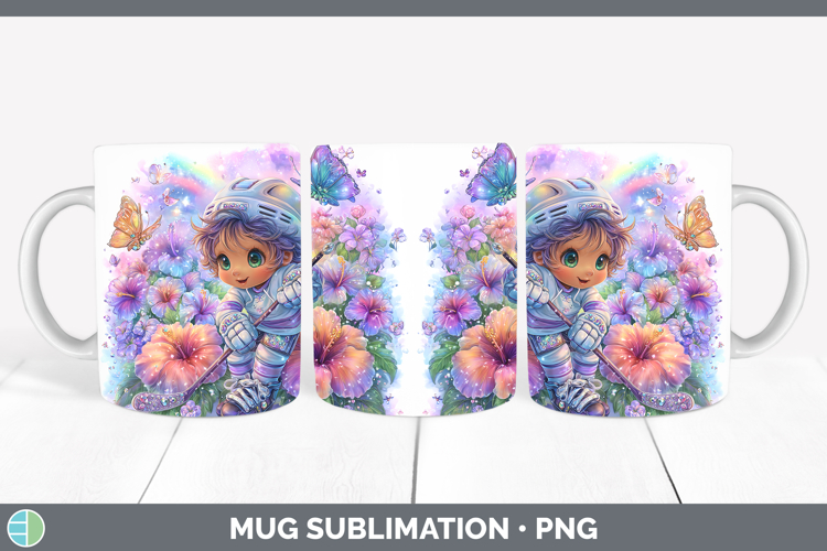 Hockey Mug Wrap Best Sellers 06 Rainbow Summer Sublimation C