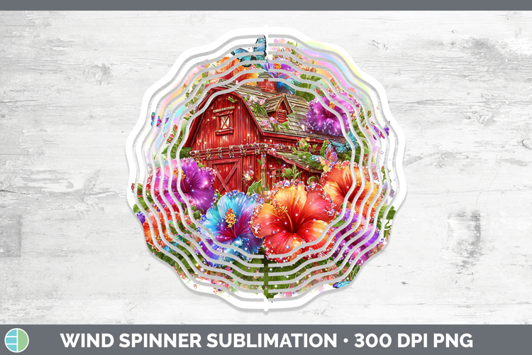 Barn Wind Spinner Best Sellers 08 Rainbow Summer Sublimation