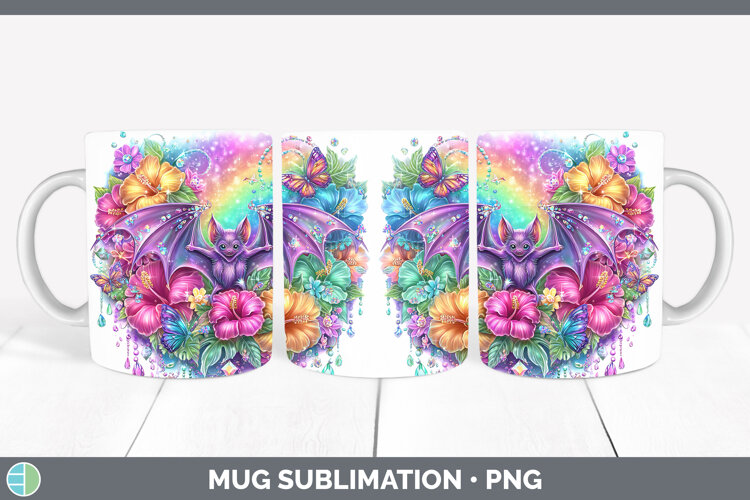 GorgeousBest Sellers 08 Rainbow Summer Mug Wrap design.