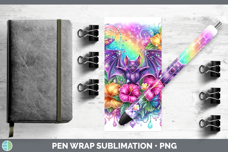 Bat Pen Wrap Best Sellers 08 Rainbow Summer Sublimation Pen