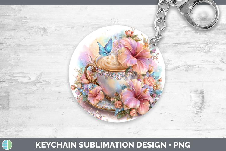 Coffee Cup Keychain Best Sellers 08 Rainbow Summer Sublimati