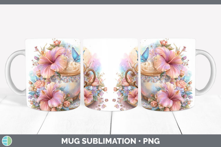 Coffee Cup Mug Wrap Best Sellers 08 Rainbow Summer Sublimati
