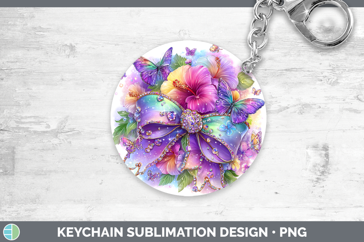 Couquet Bow Keychain Best Sellers 08 Rainbow Summer Sublimat