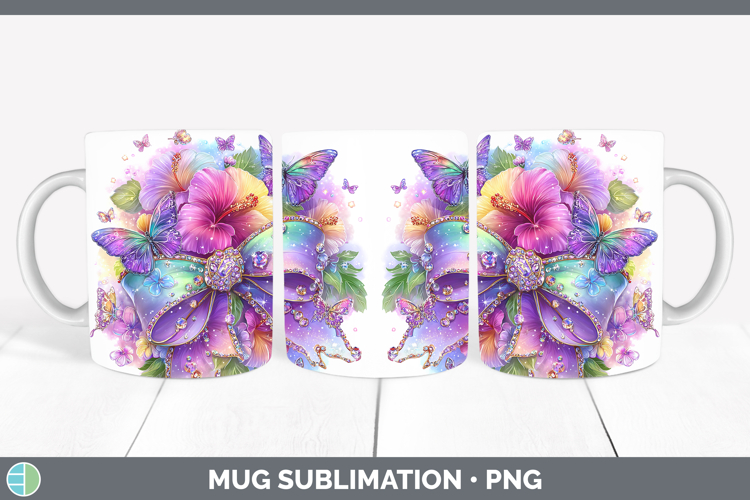 Couquet Bow Mug Wrap Best Sellers 08 Rainbow Summer Sublimat