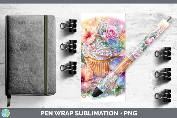 Cupcake Pen Wrap Best Sellers 08 Rainbow Summer Sublimation