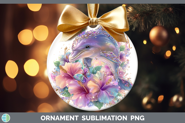 Dolphin Ornament Best Sellers 08 Rainbow Summer Sublimation