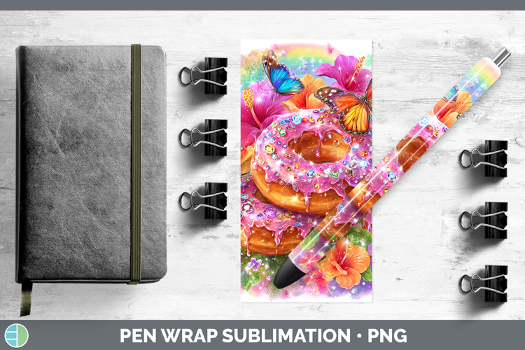 Donuts Pen Wrap Best Sellers 08 Rainbow Summer Sublimation P