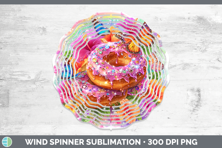 Donuts Wind Spinner Best Sellers 08 Rainbow Summer Sublimati
