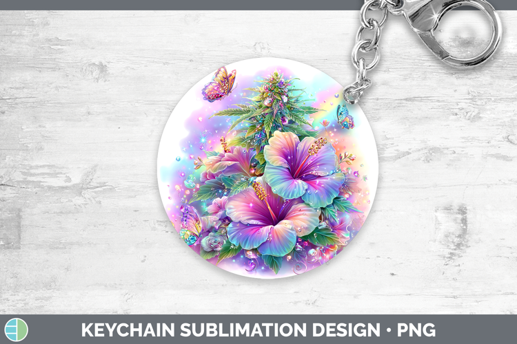 Marijuana Keychain Best Sellers 08 Rainbow Summer Sublimatio
