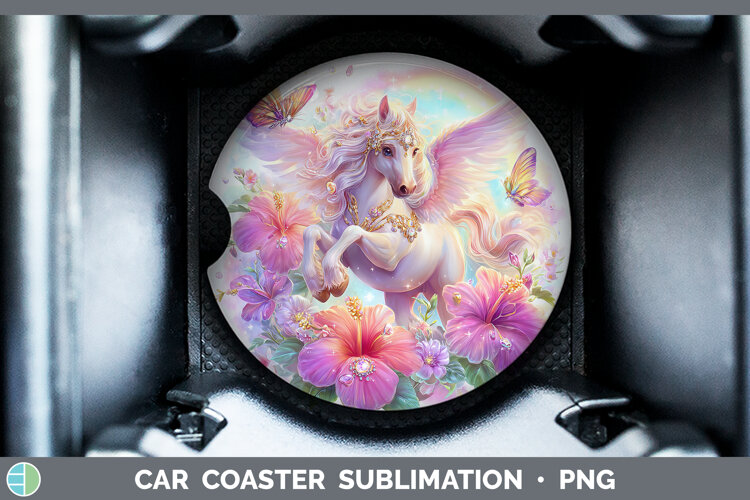 GorgeousBest Sellers 08 Rainbow Summer Car Coaster design.