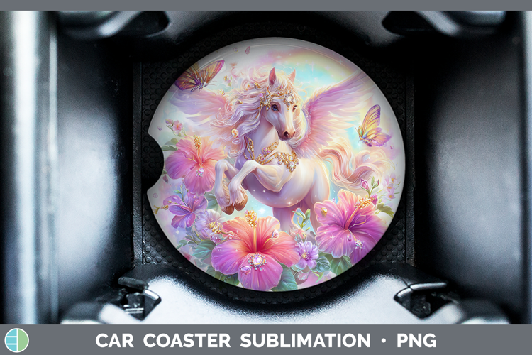 Pegasus Car Coaster Best Sellers 08 Rainbow Summer Sublimati