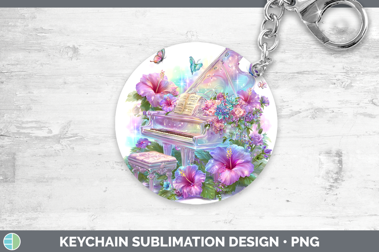 Piano Keychain Best Sellers 08 Rainbow Summer Sublimation Ke