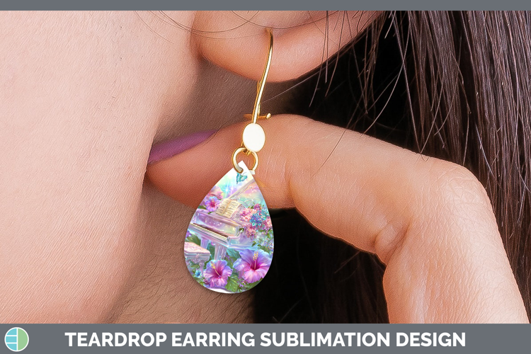 Piano Teardrop Earrings Best Sellers 08 Rainbow Summer Subli