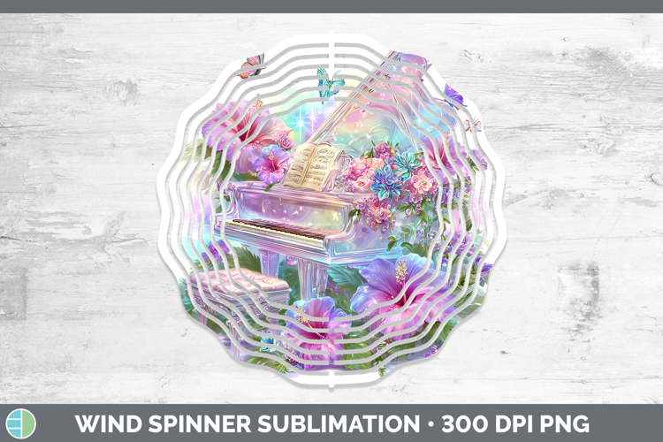 Piano Wind Spinner Best Sellers 08 Rainbow Summer Sublimatio