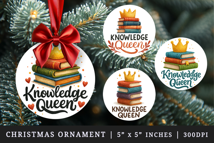 Best Teacher round ornaments sublimation design