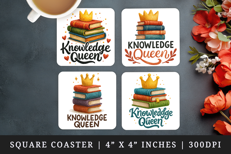 Best Teacher square coaster sublimation, coasters design