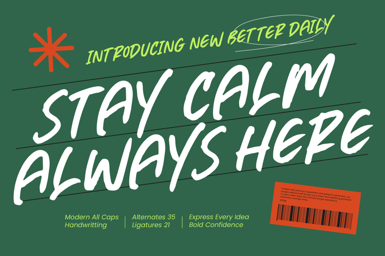 Better Daily - Modern All Caps Handwritting