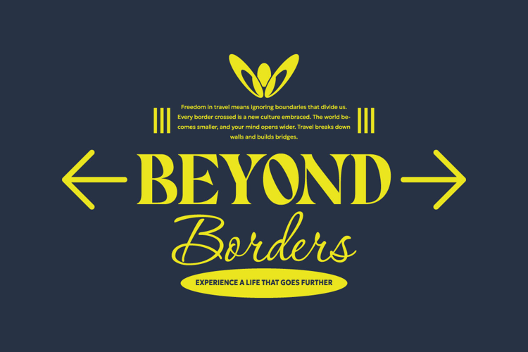 Beyond Borders Urban Typography T-shirt Design