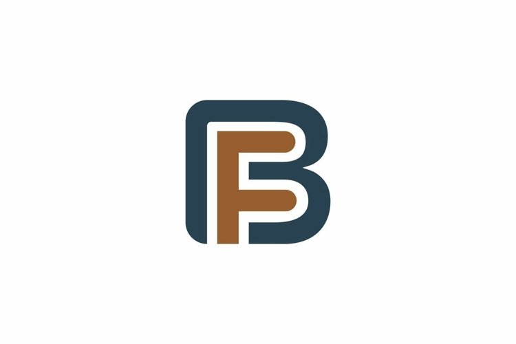 BF FB logo design vector template example image 1