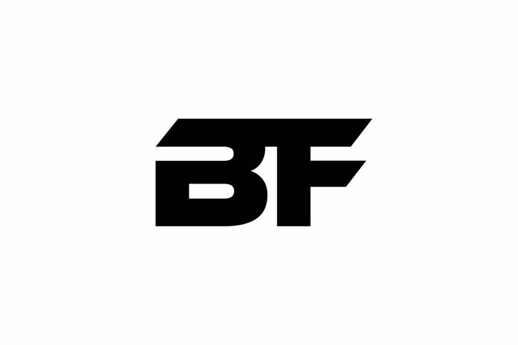 BF logo design vector template example image 1