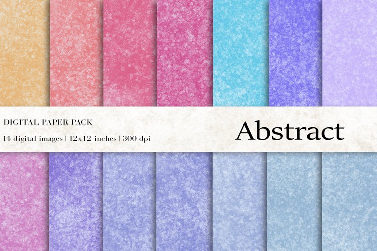 Abstract Digital Papers, Watercolor Backgrounds example image 1