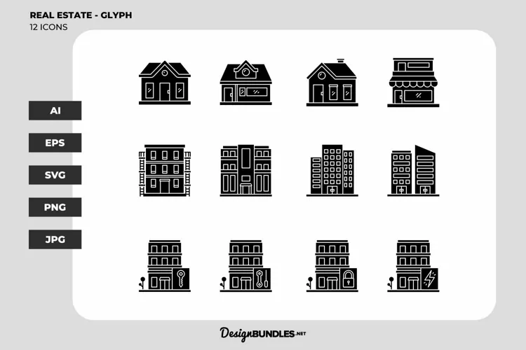 Real Estate - Glyph | Icons