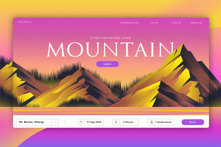 Mountain Travel - Banner & Landing Page example image 1