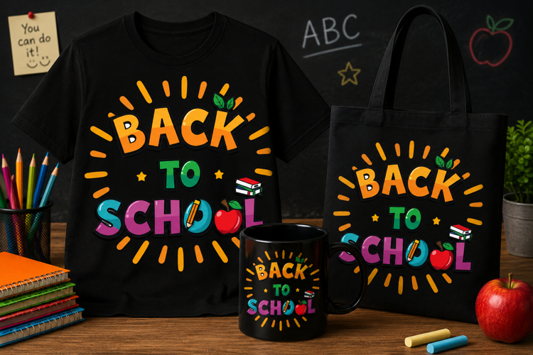 Back to School PNG, Colorful Teacher Classroom Design