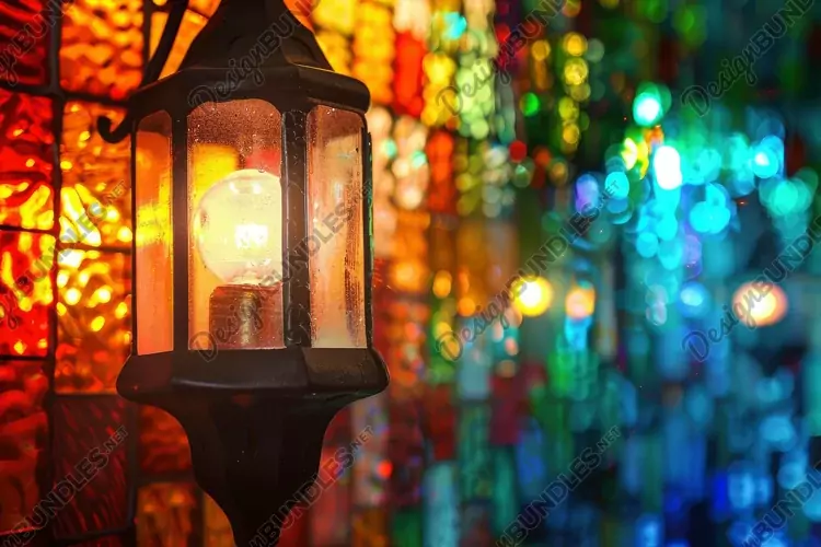 Antique Lantern Background Wallpaper