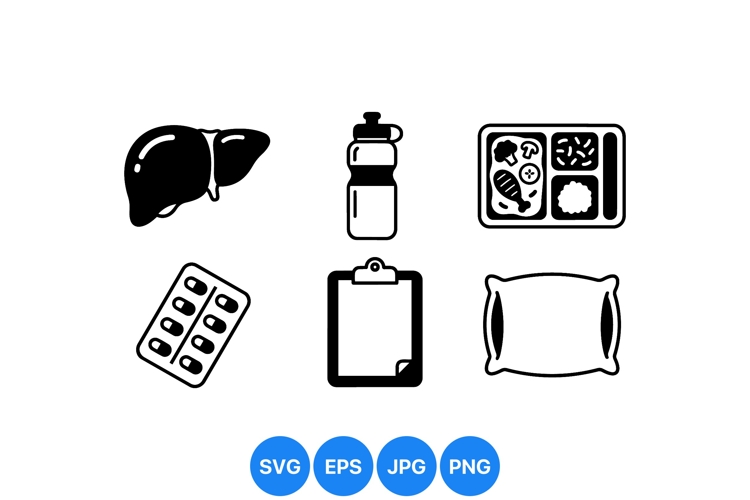 Health Care Medical Icons For Clinic Use