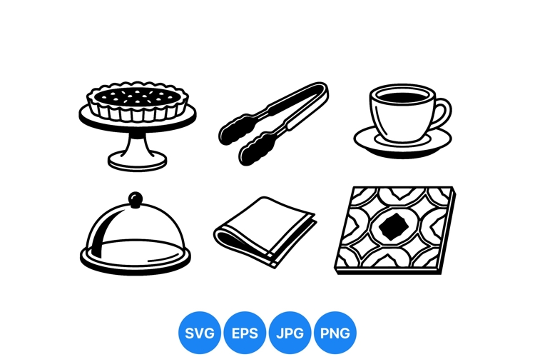 Minimalist Kitchenware Line Icon Design